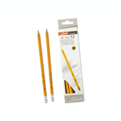 Creion cu gumă Scriva 12/set foto