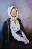 Tablou tarancuta semnat Cimpoesu dupa Grigorescu., Portrete, Ulei, Realism