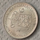 Olanda 1 gulden 1943 argint , 10 grame
