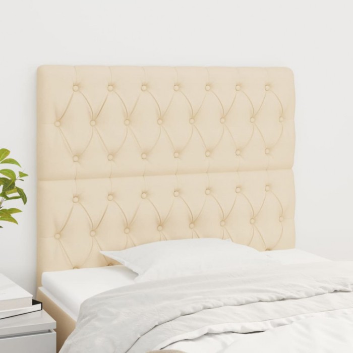 Gossi tablii de pat, 2 buc, crem, 100x7x78/88 cm, textil