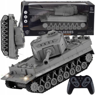 Tanc Tiger RC telecomandat 1:28 cu efecte luminoase și sonore foto