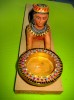 8402-Stativ vintage Egipt Cleopatra rasina stare buna.