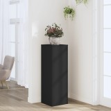 Cumpara ieftin Suport de plante, negru, 33x33x100 cm, lemn prelucrat