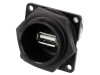 Conector USB A la USB B 2.0, Adaptor Panou SWITCHCRAFT Data-Con-X, Tip Baioneta