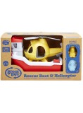 Set Green Toys Rescue Boat &amp; Helicopter (rbh1-1155)