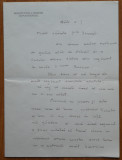Scrisoare a comandantului Regimentului 6 Rosiori din Balti , Basarabia , interb.