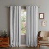 Set draperii din catifea cu rejansa transparenta cu ate pentru galerie, Madison, 250x240 cm, densitate 700 g/ml, Cloud, 2 buc