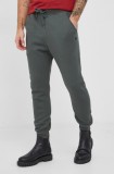 G-Star pantaloni de trening culoarea verde, uni