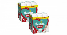 Pachet Scutece Pampers Pants pentru doua luni 15kg+ Junior 6 (264buc) foto