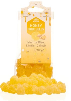 JELEURI CU MIERE,LAMAIE &amp;amp; GHIMBIR 100g APIDAVA foto