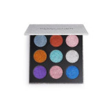 Cumpara ieftin Paleta glitter, Makeup Revolution, Pressed Glitter Palette, Illusion, 9 nuante