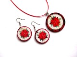 Set bijuterii lemn de craciun 47433