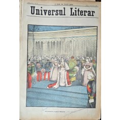Revista Universul Literar nr.38/1898 pe coperta Incoronarea Reginei Olandei