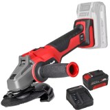 Einhell AXXIO 18/125 Q PXC + Starter Kit - Polizor unghiular 125 mm + Set 1 acumulator si incarcator Li-Ion 18 V 4 Ah