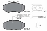 Set placute frana TEXTAR 2391701