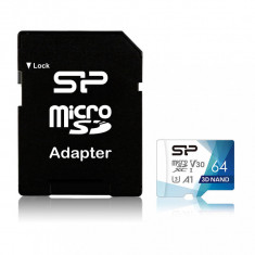 Card de memorie Silicon Power Superior Pro 64GB Micro SDXC Class 10 UHS-I U3 + Adaptor SD foto