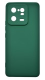 Husa de protectie din silicon pentru Xiaomi 13 Pro, SoftTouch, interior microfibra, Verde Inchis, Oem