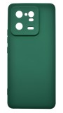 Husa de protectie din silicon pentru Xiaomi 13 Pro, SoftTouch, interior microfibra, Verde Inchis