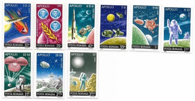 Romania (377) - Incheierea programului Apollo, 1972 - serie neobliterata foto