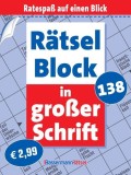 R&auml;tselblock in gro&szlig;er Schrift 138