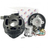 Set motor + chiulasa Aprilia Gulliver - SR - Benelli - Beta - Malaguti F12 - F15 - MBK Nitro - Yamaha Aerox 2T LC 80cc D47 mm (Top)