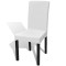 Huse de scaun elastice drepte, 4 buc., alb - 2