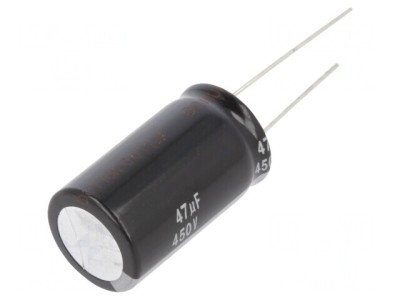 Condensator Electrolitic THT 47uF 450V 18x31.5mm foto