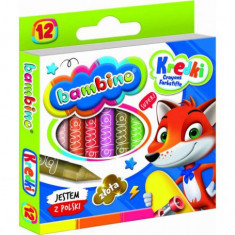 Set 12 culori creion de colorat Bambino