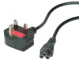 Cablu de alimentare UK la IEC C5 2.5A 1.8m Negru, Value 19.99.2016