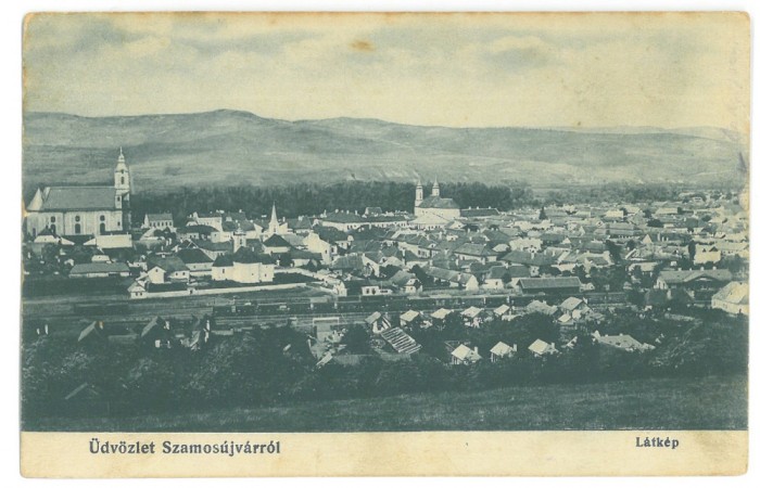 4403 - GHERLA, Cluj, Railway Station, Romania - old postcard, CENSOR - used - 1916