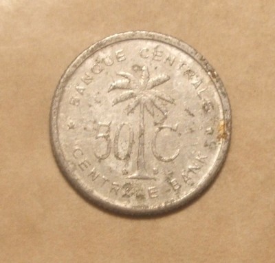 CONGO BELGIAN 50 CENTIMES 1954 RUANDA / URUNDI foto
