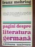 Pagini despre literatura germana- Franz Mehring