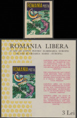 Romania Exil 1966, EUROPA ndt + colita, propaganda anticomunista Emisiunea 43 foto