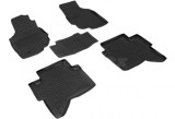 Covorase Cauciuc Premium Stil Tavita Toyota Hilux 2005-2015, Negru, Fara Miros, Bordura 3cm