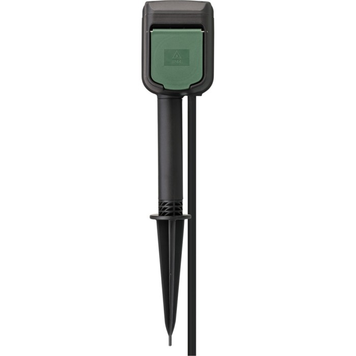 Prelungitor inteligent de gradina Brennenstuhl Connect, Wi-Fi, cu 2 prize, IP44, tarus, control aplicatie, Alexa si Google Assistan, cablu H07RN-F 3G1
