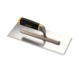 Gletiera profesionala Dekor cu zimti 8x8 mm, inox, maner ergonomic aluminiu, 300 x 120 mm