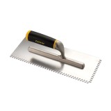 Gletiera profesionala Dekor cu zimti 8x8 mm, inox, maner ergonomic aluminiu, 300 x 120 mm