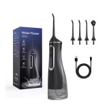 Irigator bucal portabil Water Flosser BV-612, duș oral re&icirc;ncărcabil, 4 capete, pentru igienă dentară zilnică