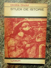 STUDII DE ISTORIE-DIMITRIE ONCIUL foto