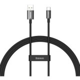 Cablu alimentare si date Baseus Superior SUPERVOOC, Fast Charging Data Cable pt. smartphone, USB la USB Type-C, 65W, 1m, negru