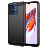 Cumpara ieftin Husa Xiaomi Redmi 12C Carbon Negru Techsuit