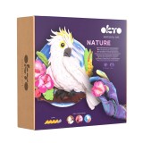 Set pictura 3d cu argila usoara, nature - cockatoo