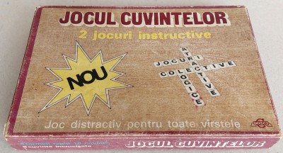Jocul cuvintelor - prima varianta romaneasca de Scrabble, anii 80 Epoca de Aur foto