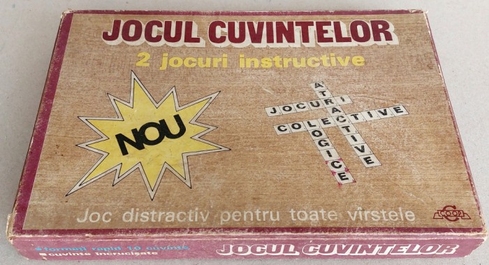 Jocul cuvintelor - prima varianta romaneasca de Scrabble, anii 80 Epoca de Aur