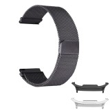 Curea metalica compatibila Samsung Galaxy Watch8 Classic 46mm, Milanese Loop, Negru