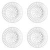 Set 4 Site Chiuveta Plastic Alb 8cm, Sifon Inclus, Anti-infundare, Accesorii Bucatarie, Universal