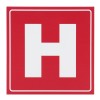 Indicator semnalizare Hidrant, PVC, 15 x 15 cm