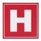 Indicator semnalizare Hidrant, PVC, 15 x 15 cm