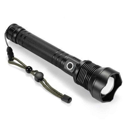 Lanterna LED XH P70 Incarcare USB Zoom Reglabil 2 x Acumulator 26650 X92 foto
