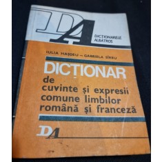 Dictionar de cuvinte si expresii comune limbilor rom&acirc;nă si franceza